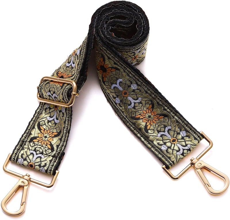 S-Jacorry Purse Strap Replacement Crossbody Wide Shoulder Strap Adjustable Canvas Straps Handbag Strap Replacement Belts - Image 3
